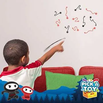 PICK A TOY Ninja Toys - Sticky Fun for Kids Ages 3-12
