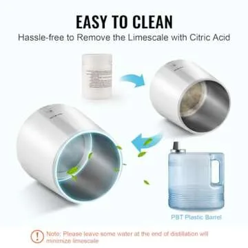 VEVOR Water Distiller 1.1 Gal Pure Water Maker for Home