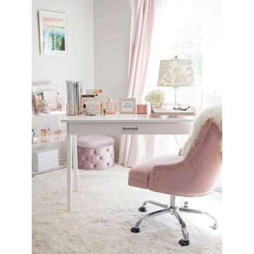 Blu Monaco Rose Gold Desk Organizer - 5 Piece Desk Accessories Set - Letter - Mail Organizer, Paper-...