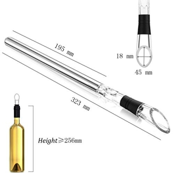 YouYah Wine Chiller Stick - 3-in-1 Rapid Chilling Rod