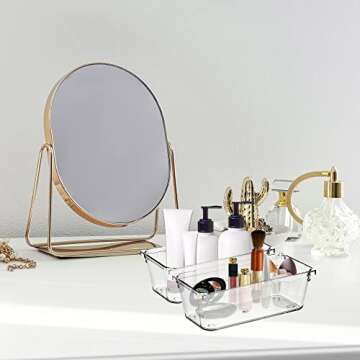 Ravinte 6 Pack Drawer Organizer - Versatile Acrylic Storage Bins for Home & Office