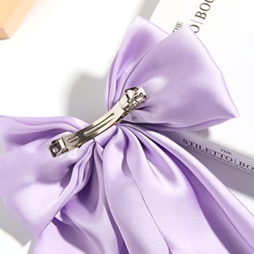 SUSULU Blue Hair Bow Clips for Women Stylish Accessories