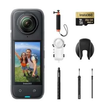 Insta360 X4 Invisible Dive Bundle - 8K Waterproof 360 Action Camera, 4K Wide-Angle Video, Invisible ...