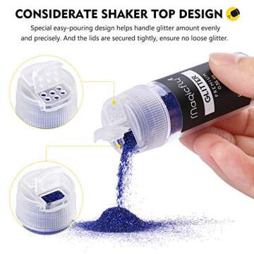 Magicfly 50 Colors Fine Glitter Set for Endless Creativity