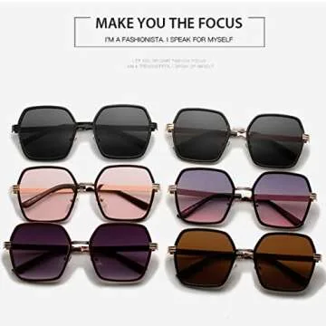 iKANOO Oversized Square Sunglasses: Chic Summer Shades