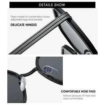 iKANOO Oversized Square Sunglasses: Chic Summer Shades