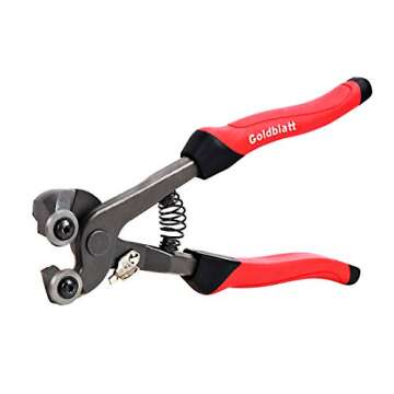 Goldblatt 12 Inch Glass Tile Nippers for Easy Cutting and Shaping