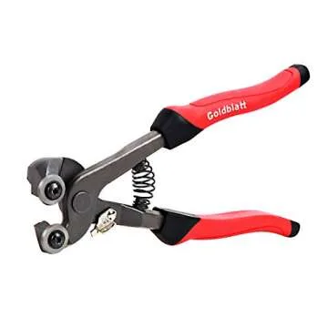 Goldblatt 12 Inch Glass Tile Nippers for Easy Cutting and Shaping