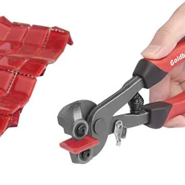 Goldblatt 12 Inch Glass Tile Nippers for Easy Cutting and Shaping