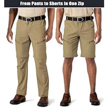 MAGCOMSEN Hiking Pants Mens Work Pants Tactical Pants Fishing Pants for Men Quick Dry Pants Convertible Pants Lightweight Breathable Summer Pants