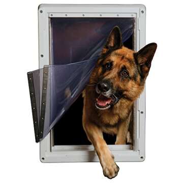 Ideal Pet Products Designer Series Ruff-Weather Pet Door with Telescoping Frame, Super Large, 15" x 23.5" Flap Size