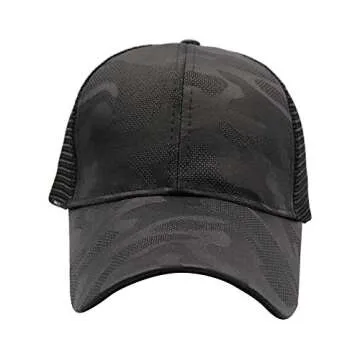 Stylish Womens Trucker Hat for Ponytails and Buns