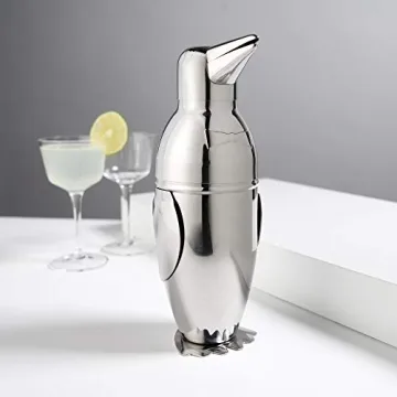 Viski Penguin Cocktail Shaker - Stylish Bar Essential