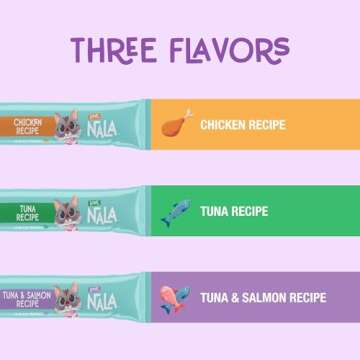 LOVE, NALA - Natural Lickable Cat Squeeze Up Treat,Topper - Variety Pack Mousse - Wet Food Cat Puree...