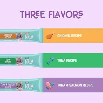 LOVE, NALA - Natural Lickable Cat Squeeze Up Treat,Topper - Variety Pack Mousse - Wet Food Cat Puree...