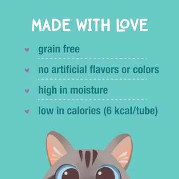 LOVE, NALA - Natural Lickable Cat Squeeze Up Treat,Topper - Variety Pack Mousse - Wet Food Cat Puree - Grain Free, Fiber Blend, Minerals, Vitamins - 24 Pack 12 oz.