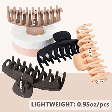 TOCESS Large Hair Claw Clips - Strong Hold & Versatile