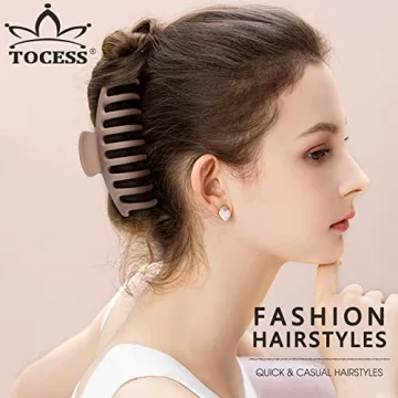 TOCESS Large Hair Claw Clips - Strong Hold & Versatile