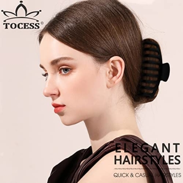 TOCESS Large Hair Claw Clips - Strong Hold & Versatile