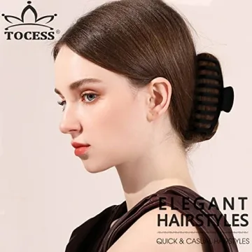 TOCESS Large Hair Claw Clips - Strong Hold & Versatile