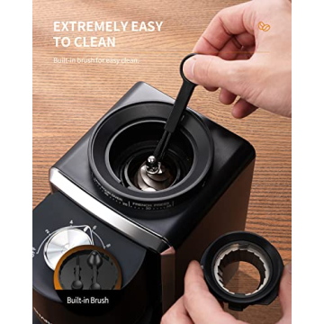 SHARDOR Conical Burr Coffee Grinder 35 Settings Anti-Static