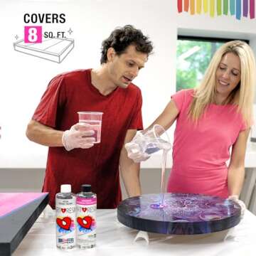 ArtResin - Epoxy Resin - Clear - Non-Toxic - 32 oz (16 oz resin + 16 oz hardener) (946 ml)