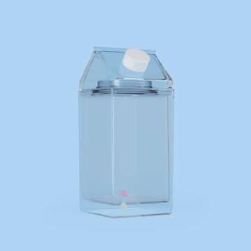 Doe Milk Carton Bottle - Reusable and Eco-Friendly BPA-free Water Bottle, 13.5oz