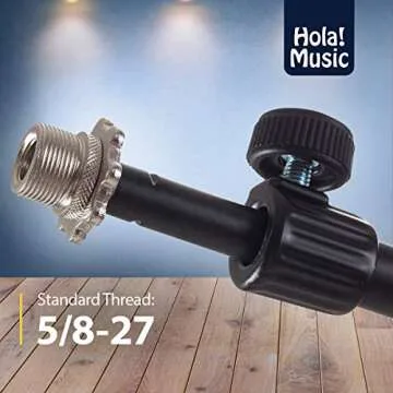 Hola! Music Mic Stand Adjustable for Home or Stage Use