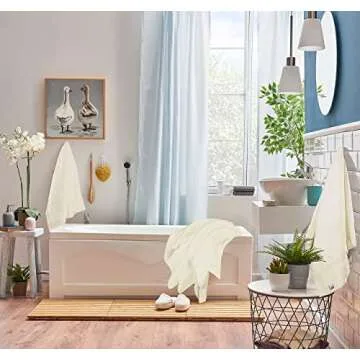 Utopia Premium Towel Set - 8 Piece 100% Cotton Softness