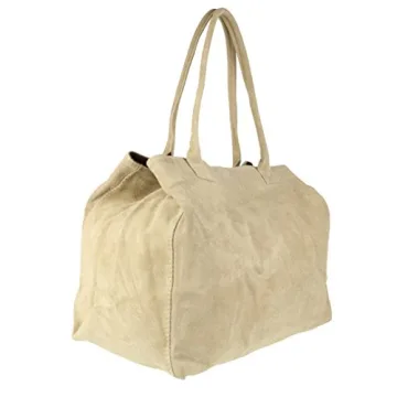 Elegant Expandable Suede Leather Shoulder Bag for Women