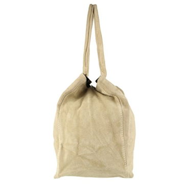 Elegant Expandable Suede Leather Shoulder Bag for Women