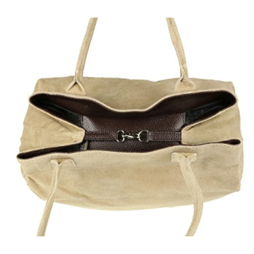 Elegant Expandable Suede Leather Shoulder Bag for Women