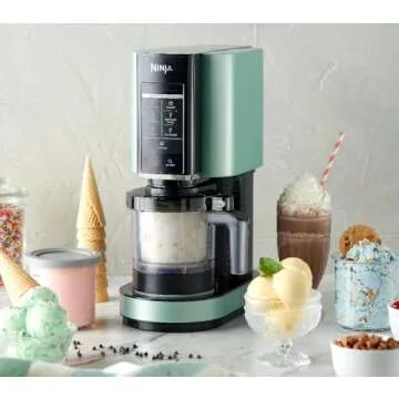 Ninja NC301 CREAMi, Ice Cream, Gelato, Milkshake, Sorbet, and Smoothie Bowl Maker, 7 One-Touch Progr...