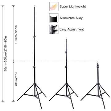 MOUNTDOG LED Softbox Photography Lighting Kit with 20"X28" Reflector Professional Photo Studio Equipment and 80W 6500K New Corn Light Bulbs for Portraits Fashion and Video Shooting