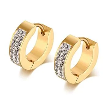 Elegant Stainless Steel Huggie Hoop Earrings for All