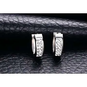 Elegant Stainless Steel Huggie Hoop Earrings for All