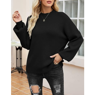 Zeagoo Stylish Long Sleeve Turtleneck Sweater for Women