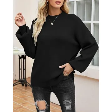 Zeagoo Stylish Long Sleeve Turtleneck Sweater for Women