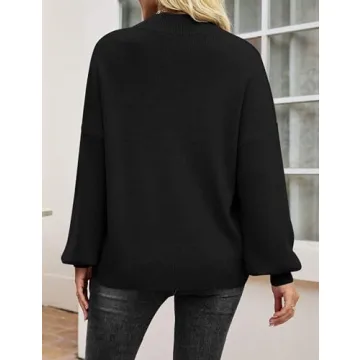 Zeagoo Stylish Long Sleeve Turtleneck Sweater for Women