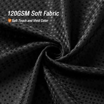 Gibelle Black Shower Curtain, Waffle Weave Textured Fabric Shower Curtain for Bathroom - Soft Cloth ...