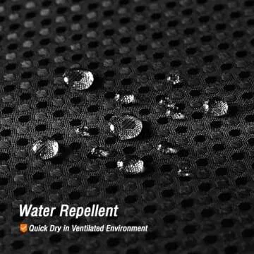 Gibelle Black Shower Curtain, Waffle Weave Textured Fabric Shower Curtain for Bathroom - Soft Cloth & Hotel Spa Luxury, Water Repellent, Machine Washable, 72X72, Black