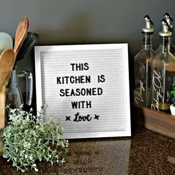 10x10 Felt Letter Board for Baby Announcements and Messages