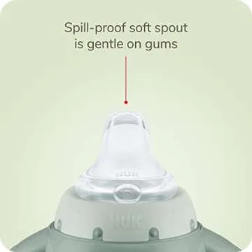 NUK for Nature Learner Cup, 10 oz, 9+ Months – BPA Free, Spill Proof Sippy Cup