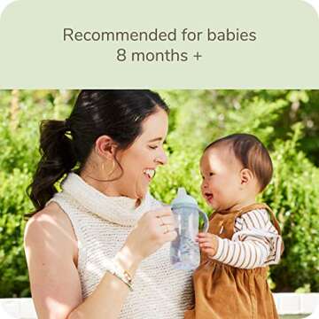 NUK for Nature Learner Cup, 10 oz, 9+ Months – BPA Free, Spill Proof Sippy Cup