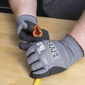 Klein Tools L1412 5-in-1 Cable Stripping Tool for 12-14 AWG, NM Cable Ripper (12/2 and 14/2 Romex), Magnetic with Wire Looping Hole