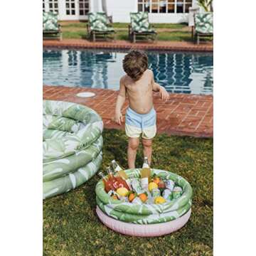 FUNBOY TROPICALDRINK Inflatable, One Size, Tropical Palm Drink Cooler