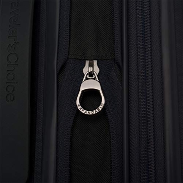 Traveler's Choice Pagosa Indestructible Hardshell Luggage Black