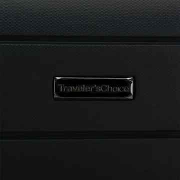 Traveler's Choice Pagosa Indestructible Hardshell Luggage Black