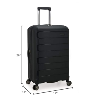 Traveler's Choice Pagosa Indestructible Hardshell Luggage Black