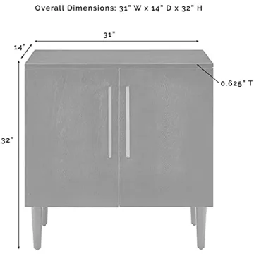 Crosley Everett Accent Storage Cabinet for Records & Media